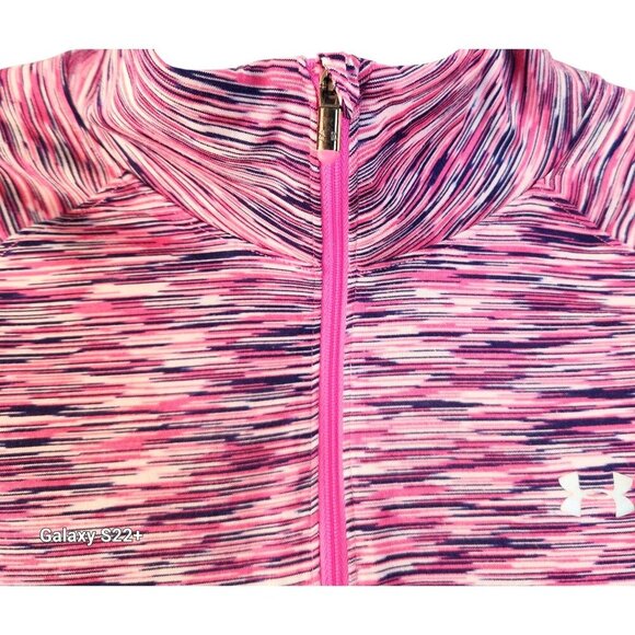 Under Armour Womens 1/2 Zip Pullover XL Semi-Fitted Pink Multicolor AllSeasonGea - Picture 6 of 10